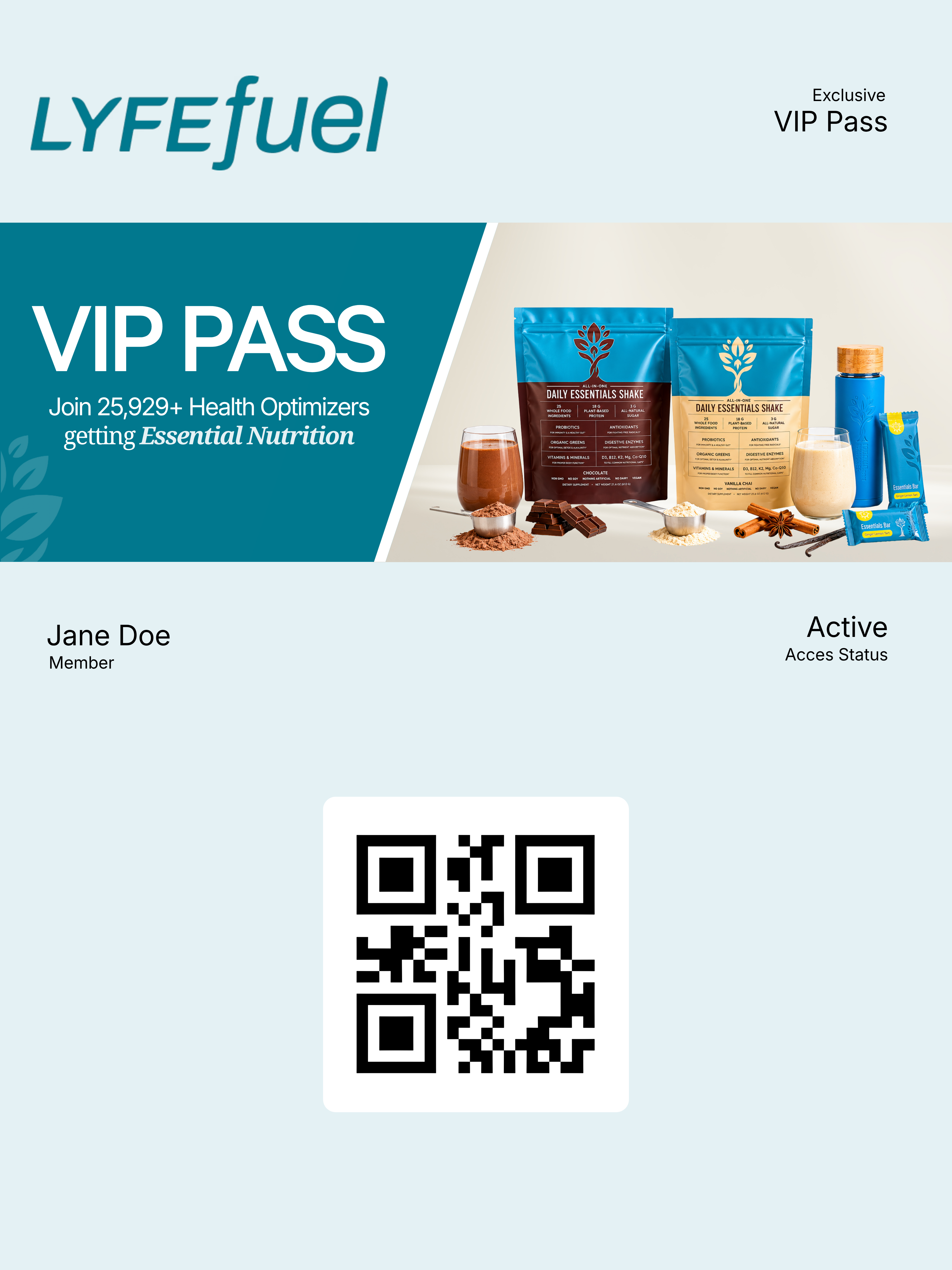 LYFEfuel VIP pass