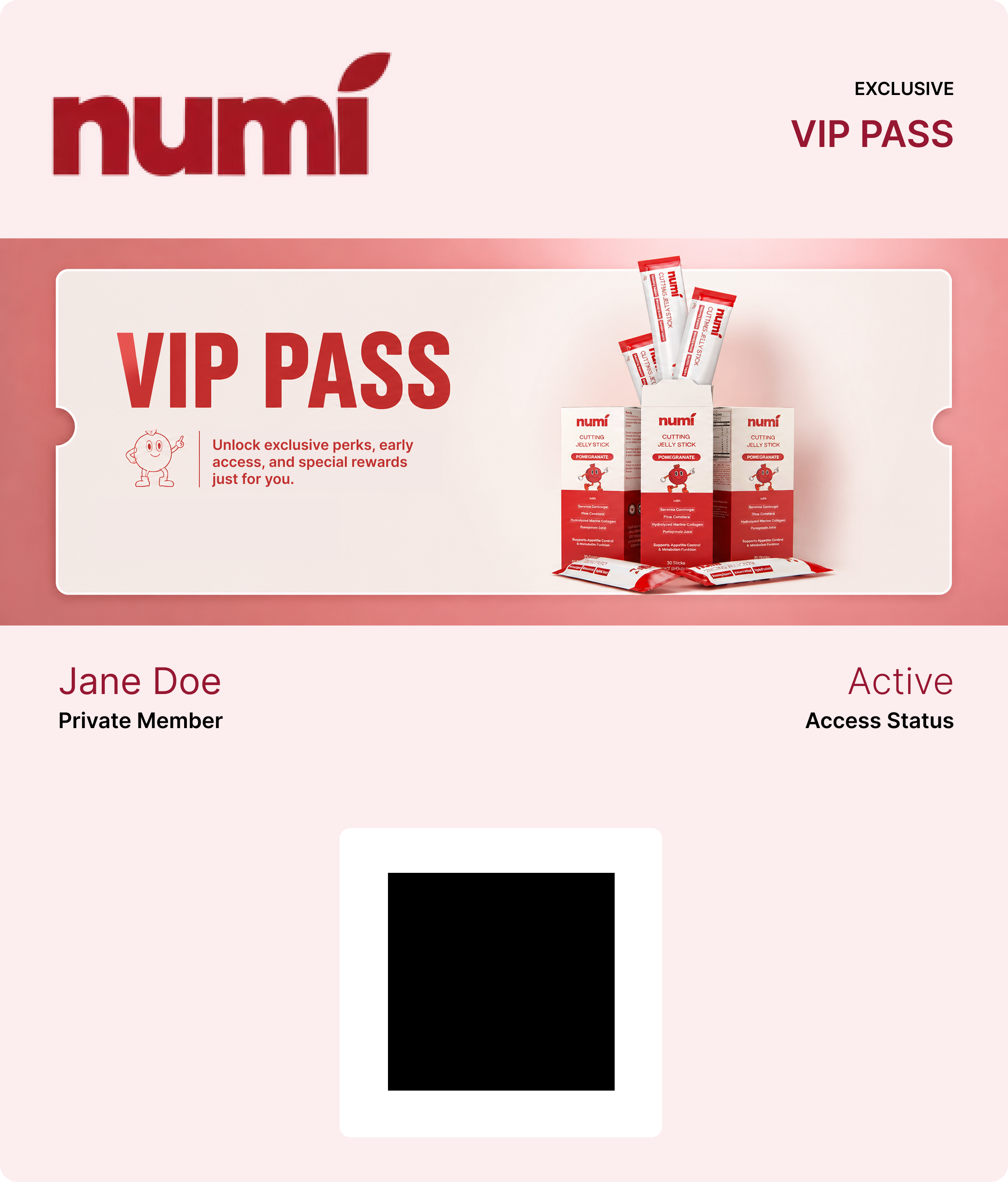 Numi VIP pass